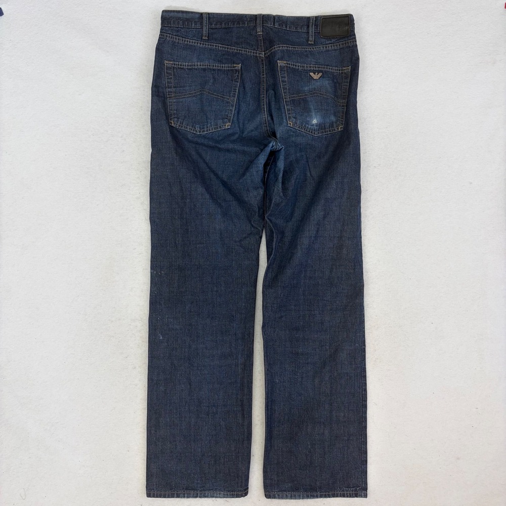 Vtg 90s Armani Jeans 34x32 Straight Indigo 005 Series… - Gem